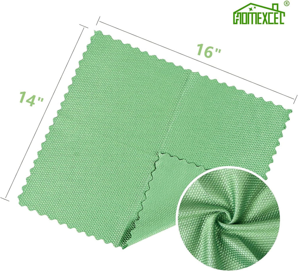 HOMEXCEL Microfiber Cleaning Cloths, Pack of 8, Lint-Free 30×30 cm