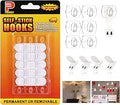 Ainiv 2-Packs 40 Hooks Mini Clear Light Clips with Adhesive Strips(Damage-Free Remove), Hanging Decorating Clips for String Fairy Lights, Multi-Function Self Adhesive Hooks for Home, Outdoor, Indoor