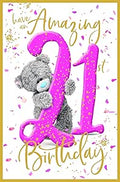Me to You 21st Birthday Card Tatty Teddy Photo Finish Design - Official Collection