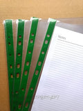 100 Plastic Wallets A4 Poly Punched Pockets Glass Clear Heavy Duty Strong Filing Document Sleeves