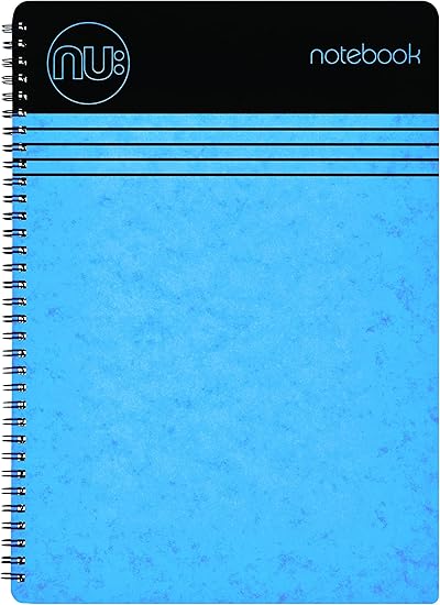NU Notebooks - Craze Cloud Range - A5 Blue Notebook - Wirebound Notebook - Stationery Notebooks - Ruled Notepad - 110 Pages, NU003357-FSC-BL