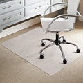 Office Chair Mat for Carpeted Floor 90x120cm PVC Floor Mat Non-Slip Pointed Waterproof Plastic Chair Mat Carpet Protector for Low, Standard and Medium Pile Carpets (Rectangle Pointed)