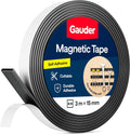GAUDER Magnetic Tape Self-Adhesive Strong - Cuttable Magnet Strip with High Magnetic Strength - Sticky Magnet Tape with Strong Adhesive (3 m x 15 mm)