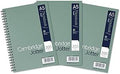 Cambridge Jotter A5 Notebook, Wirebound, 8 mm Lined with Margin, 200 Pages, 80GSM, Pack of 3 Notepads, Perforated Edges