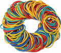 400 Grams Elastic Rubber Bands, Bag Sturdy Thick & Stretchable Colored Bands, Natural Elastic Bands for School Home Office Supplies Industrial Crafts DIY Everyday Use 38mm