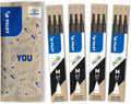 PILOT - Pack of 4 sets of 3 Refills 0,7 - Erasable ink for Frixion - Medium - Black