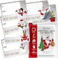 VEYLIN 120 Pieces Christmas Cellophane Bags Candy Bags with 150 Twist Ties for Christmas Party Supply