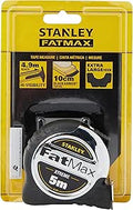 STANLEY FATMAX Xtreme 5m Tape Measure, 32mm Wide Blade Length, 4m Stand Out, XL End Hook, Blade Armour, Mylar Coated Blade, 0-33-887
