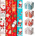 Pack of 4 x 7 M Cute Christmas Character Gift Wrapping Paper roll -Perfect for Christmas, Birthday, Festival, Party or Wedding Gift and Festive Decoratio