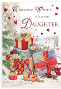 Regal Publishing Traditional Christmas Card Daughter - 9 x 6 inches
