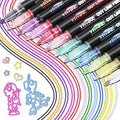 YITHINC Glitter Pens Outline Marker Pen, 12 Sparkle Metallic Colouring Pens, Arts and Crafts Gift for Kids Girls, Teenage Girls Gift, Easter Gifts for 4 5 6 7 8 9 10 11 12 Year Old Girls