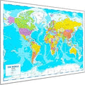 World Map Poster for Wall – 84 x 60cm 2026 Large Map of World Wall Art Atlas - Classroom or Geography Gift