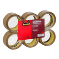 Scotch Secure Seal Packaging Tape Brown 50 mm x 66 m 6 Rolls/Pack - Ideal for Packing Boxes and Parcels
