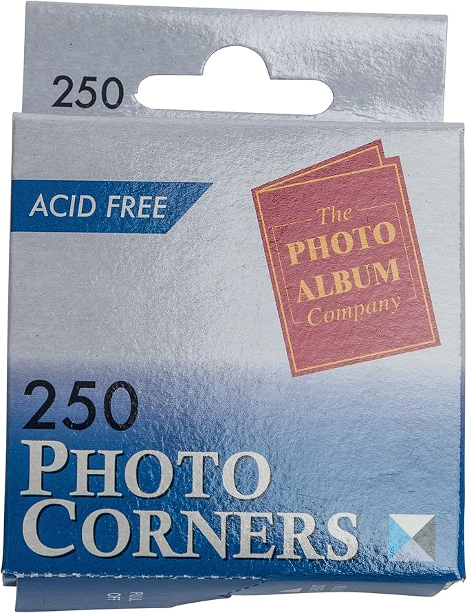 Hampton Frames Dispenser Box with 250 Photograph Photo Corner - Clear