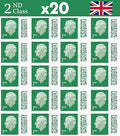 2nd Class Stamps (20 Stamps) - 2nd Class Stamps - Barcoded Self Adhesive UK Letter Postage Stamps for Postage - (20 Total)