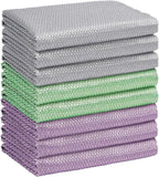 HOMEXCEL Microfiber Cleaning Cloths, Pack of 8, Lint-Free 30×30 cm