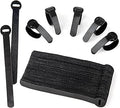 60 x Reusable Cable Ties Black, Adjustable Releasable Hook and Loop Cable Straps for PC Cable Management, Organizing Cords, TV, Desk