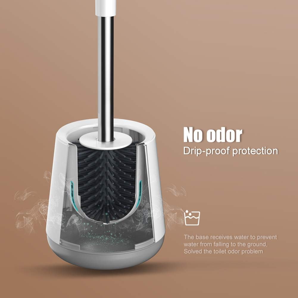 Ibergrif M34152 Silicone Toilet Brush & Holder Set