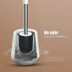Ibergrif M34152 Silicone Toilet Brush & Holder Set