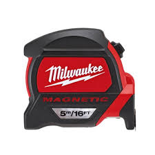 Milwaukee 4932464602 Magnetic Tape Measure 5m/16ft, Black